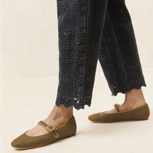 miss left Women's Buckle Strap Mary Janes Classic Closed Round Toe Brown Shoes